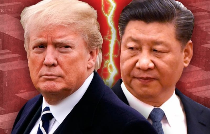 美国和中国的贸易战正在演变成为两个大国全面的战略对抗 (AFP)