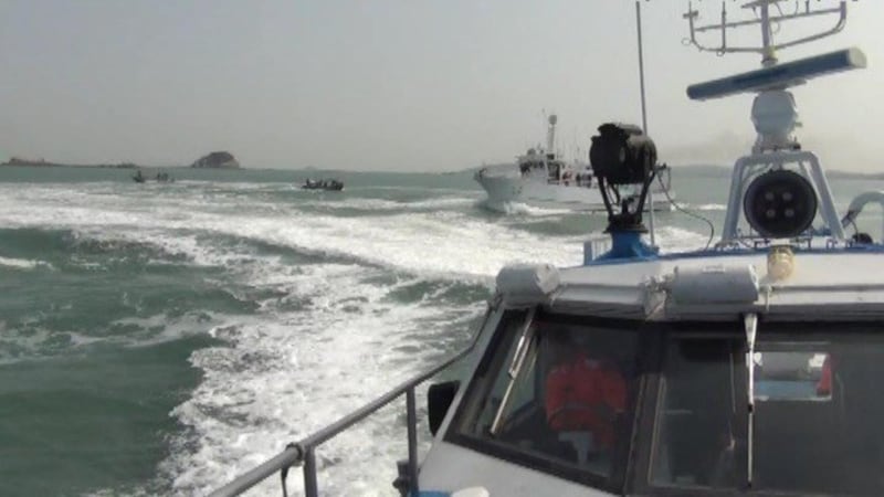 美军电侦机EP-3E二度现踪台湾南部海域。(Twitter“飞机守望Aircraft Spots”)